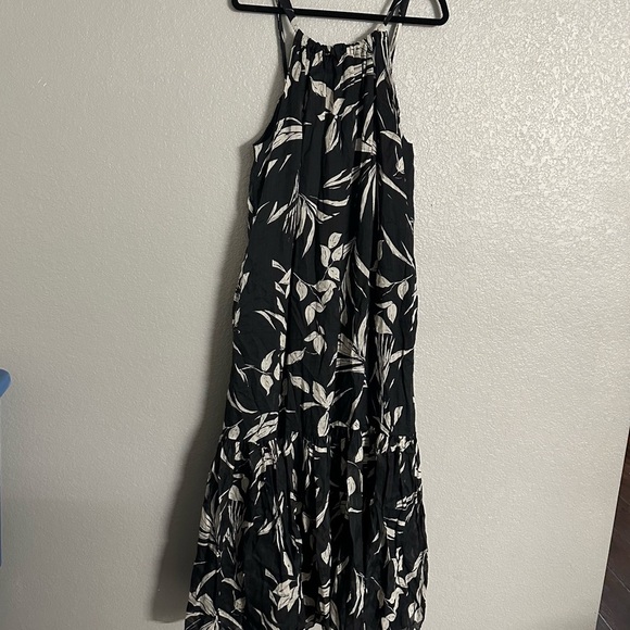 Banana Republic fino ramie maxi Dress size Large linen/cotton - Picture 2 of 10